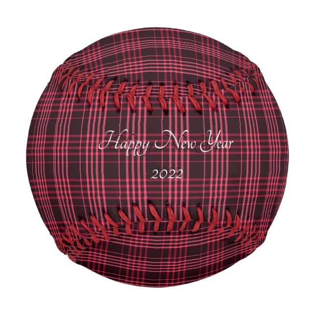 Christmas Plaid Style Baseball (Front)