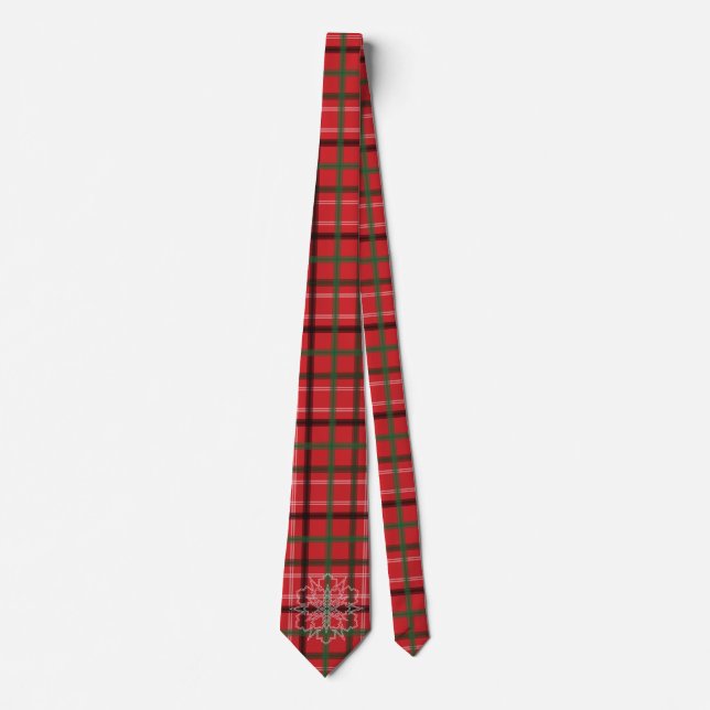Christmas plaid tie (Front)