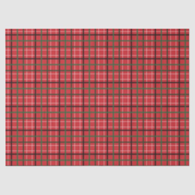 Christmas plaid tissue paper (Front)