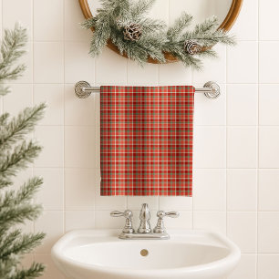 Christmas Plaid Towel Cosy Gift for Holiday Cheer