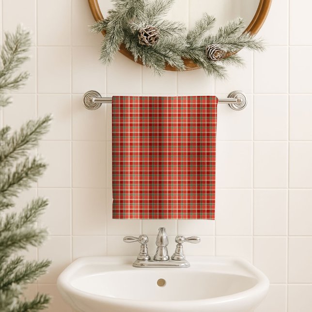 Christmas Plaid Towel Cosy Gift for Holiday Cheer (Christmas Plaid Towel Cozy Gift for Holiday Cheer)