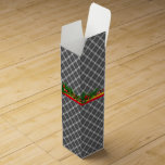 CHRISTMAS PLAID wine gift box<br><div class="desc">CHRISTMAS PLAID wine gift box | m3galleryStudio</div>