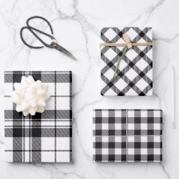 Christmas Plaids   Wrapping Paper Sheet