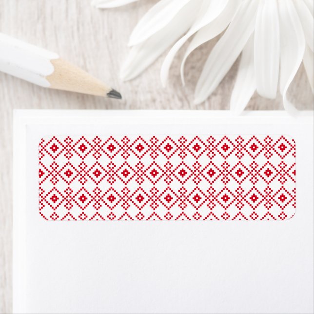 Christmas Plain Sweater Return Address Label (Insitu)