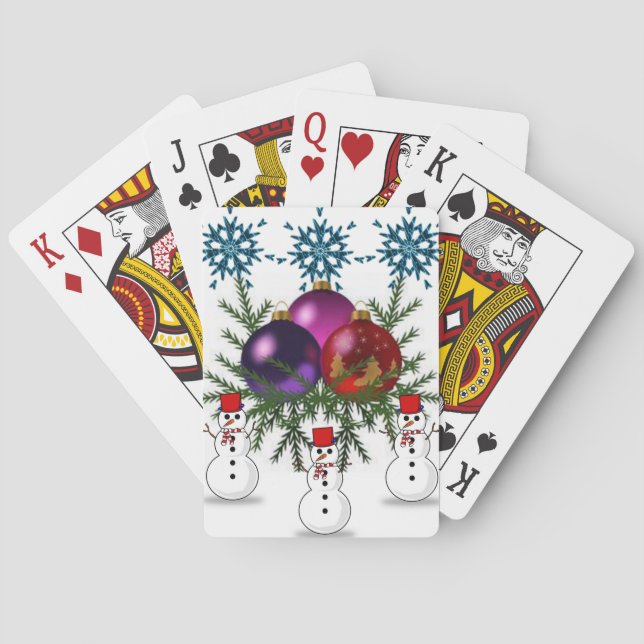 Christmas Playing Card Deck (Back)