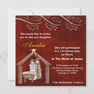 Christmas Plays Invitation