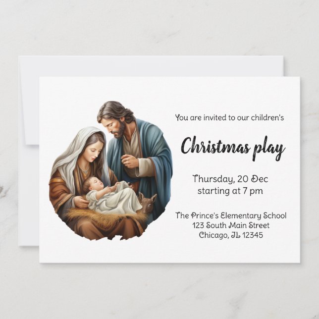 Christmas Plays Invitation (Front)