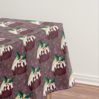 Christmas Plum Pudding Tablecloth