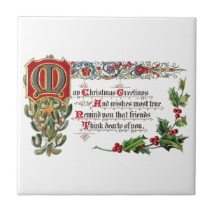 Christmas Poem for Friends Tile