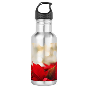 Christmas Poinsettia 532 Ml Water Bottle
