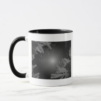 Christmas Poinsettia Black And Grey I Mug
