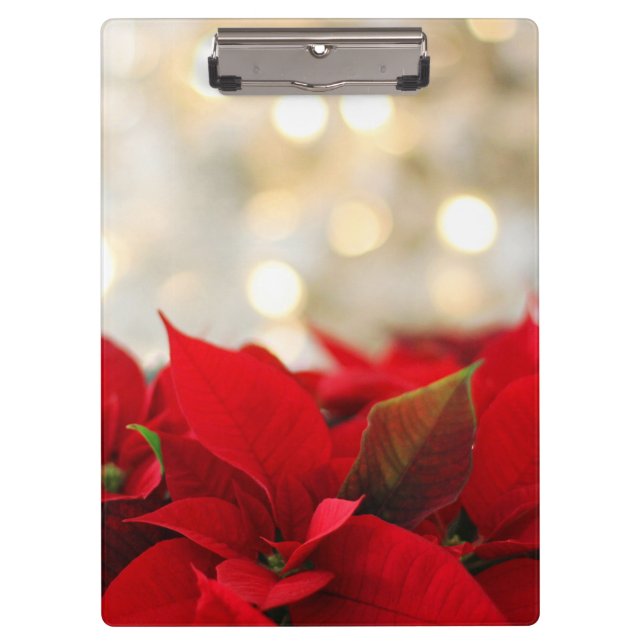 Christmas Poinsettia Clipboard (Front)