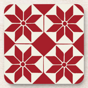 Christmas Poinsettia Coaster