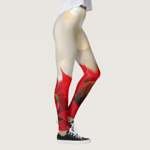 Christmas Poinsettia Leggings