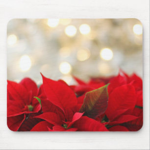 Christmas Poinsettia Mouse Pad