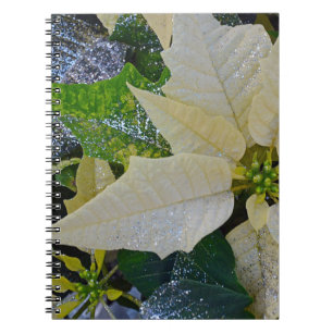 Christmas poinsettia notebook