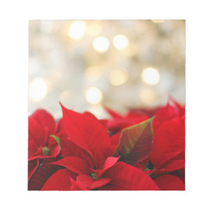 Christmas Poinsettia Notepad
