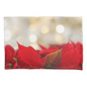 Christmas Poinsettia Pillowcase