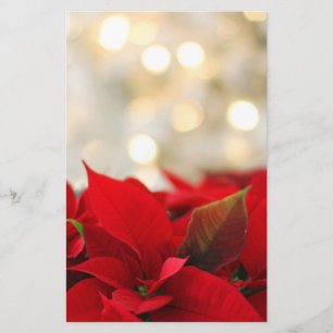 Christmas Poinsettia Stationery