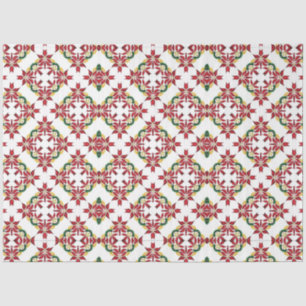 christmas poinsettia tissue paper