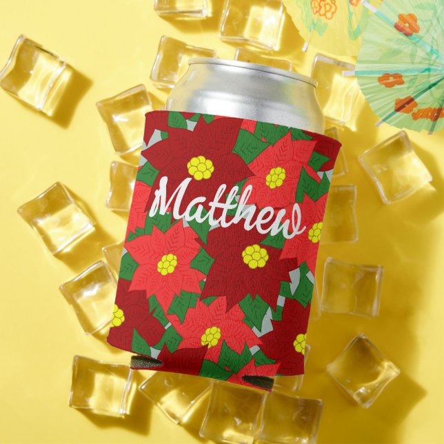 Christmas Poinsettias  Can Cooler (In Situ Summer)