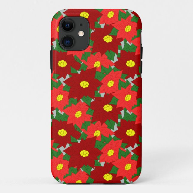 Christmas Poinsettias  Case-Mate iPhone Case (Back)