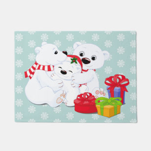Christmas Polar Bear Doormat