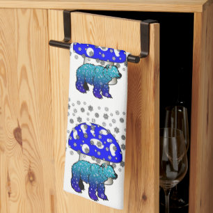 Christmas Polar Bear  Kitchen Towels