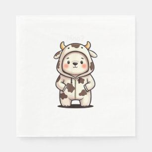 Christmas Polar Bear Moo Cow Christmas Moo Polar B Napkin