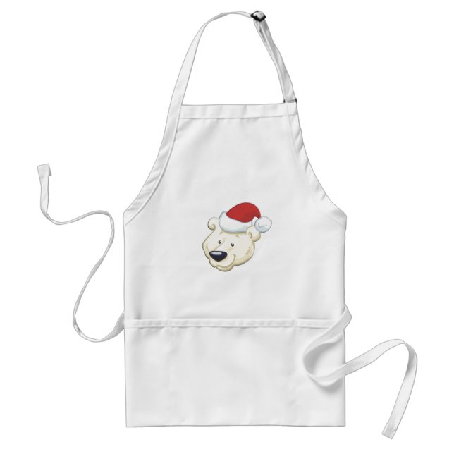 Christmas Polar Bear Standard Apron (Front)