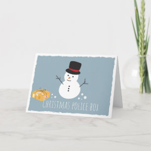 christmas police box card