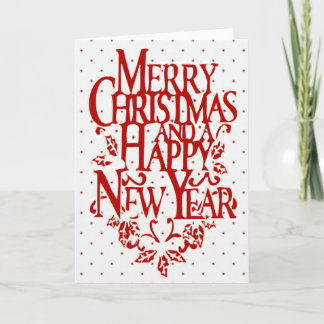 Christmas Polka Dot Holiday Card