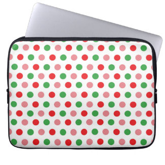 Christmas Polka Dot Laptop Sleeve