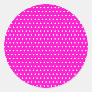 Christmas Polka hots dots spotted Classic Round Sticker