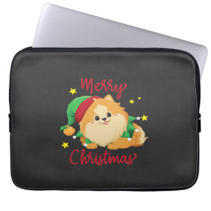 Christmas Pomeranian Merry Xmas Essential T-Shirt Laptop Sleeve