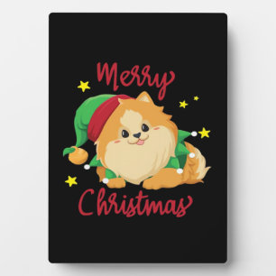 Christmas Pomeranian Merry Xmas Essential T-Shirt Plaque