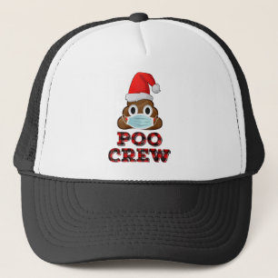 Christmas Poo Crew Shirt Face Mask Poop Emoji Red Trucker Hat