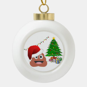 christmas poo ugly xmas ornament
