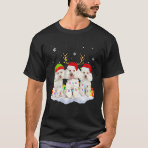 Christmas Poodle Pajama Poodle Christmas Dog Poodl T-Shirt