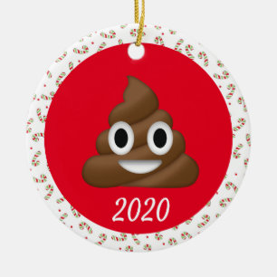 Christmas Poop Covid Funny 2020 Ceramic Ornament