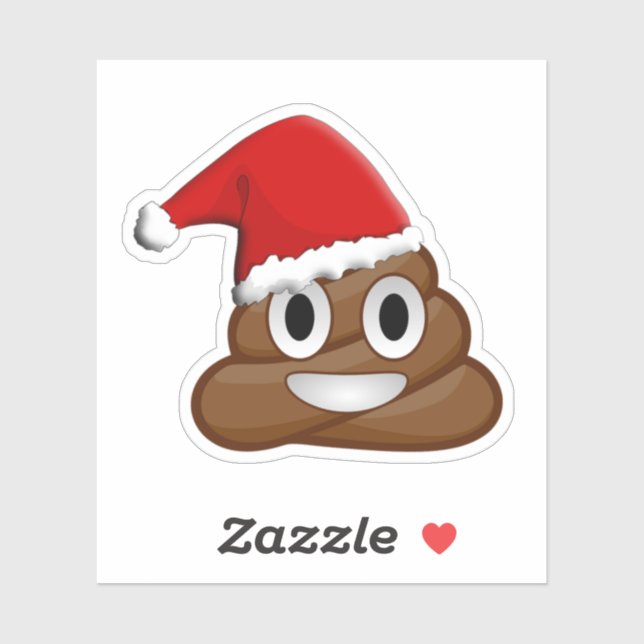 Christmas poop emoji Cute Funny (Sheet)