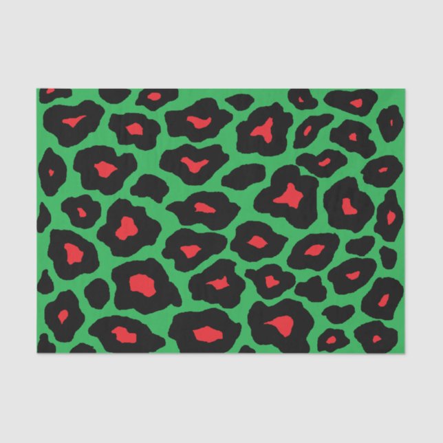 Christmas Pop Leopard Tissue Paper (Front)