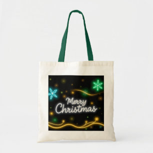 Christmas Popular Neon Holiday Collection Tote Bag