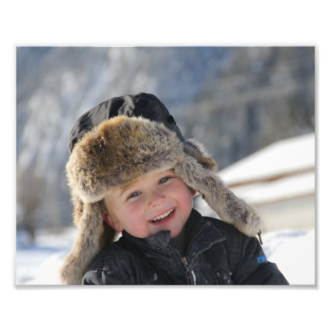Christmas Portrait Personalise Template Frame It Photo Print (Front)