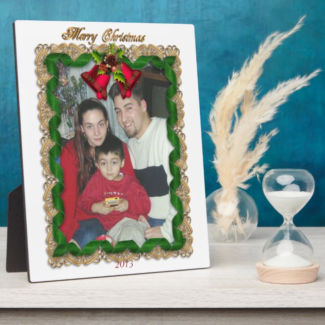 Christmas portrait plaque photo (Side)