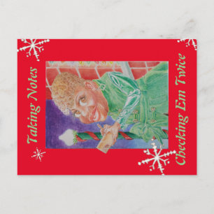 Christmas post card for Afro-American