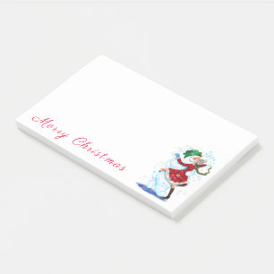 Christmas Post-it® Notes Snowman and Girl Dancers