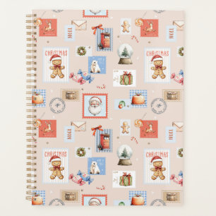 Christmas post Stamps Santa reindeer candy Planner