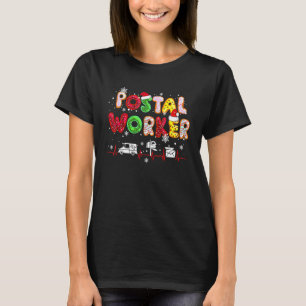 Christmas Postal Worker Mail Carrier Delivery Serv T-Shirt