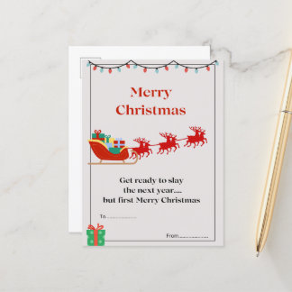 Christmas postcard